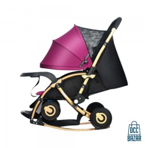 3 in1 Baby Rocking Stroller (blue)
