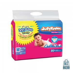 SUPERMOM Baby Diaper Belt M 6-11 kg 26 pcs