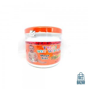 Thai Wet Wipes 230pcs Mega Size (Orange Colour)