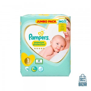 Pampers  New Baby Jumbo Plus Belt Newborn Size -1 2-5 kg 72 pcs (UK)