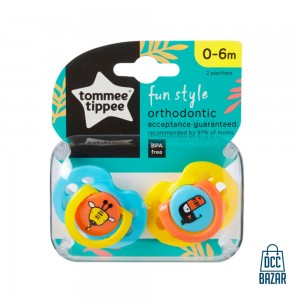 Tommee Tippee Orthodontic Fun Style baby Pacifiers