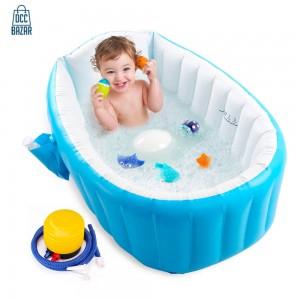 Inflatable bathtub for babies