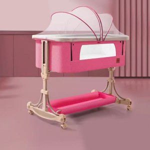 Bedside Sleeper Bedside Crib, Baby Bassinet 3 in 1 Portable  Crib Baby Bed with Breathable Net