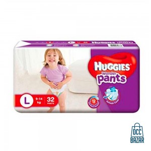 Huggies Baby Diaper WonderPants Pant L 9-14 kg 32 pcs