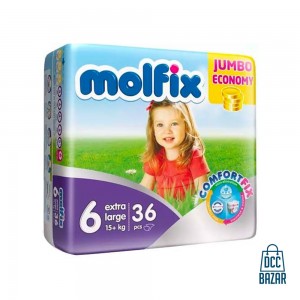 Molfix Baby Diaper Belt (6Extra Large) 15+kg 36pcs
