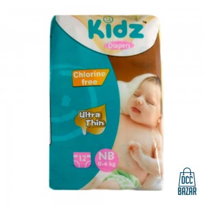 Kidz Baby Belt Diaper NB 0-4kg 12pcs