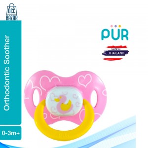 PUR Orthodontic Silicon Soother (0-3m+)