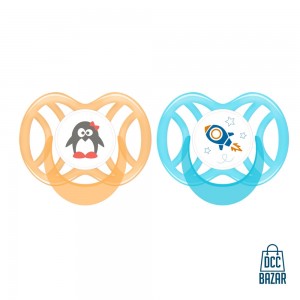 Symmetric Silicone Soother 6 mths+
