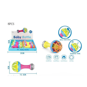 8-Piece Spinning Ring Baby Dumbbells with Clear Sound