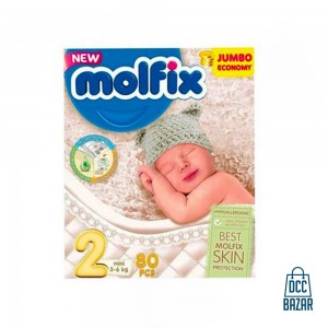 Molfix Baby Diaper Belt (2Mini) 3-6kg 80pcs