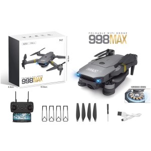 998MAX RC Drone with 4K Camera: Capture Stunning Aerial Photos & Videos (Easy to Fly for Kids & Beginners)