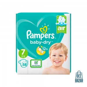 Pampers Baby Dry 7 Jumbo  Belt 15+ kg 58 pcs (UK)