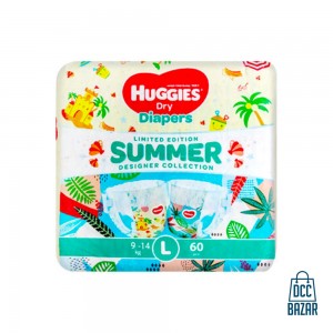 Huggies Dry Baby Belt Diaper L 9-14 kg 60 pcs