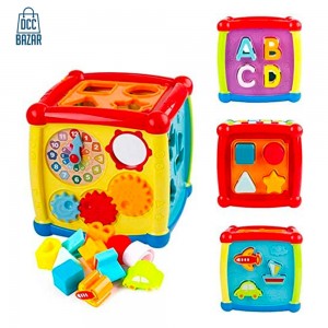 DODY 6 in 1 Baby Activity Cube Toddler Toys, Multipurpose