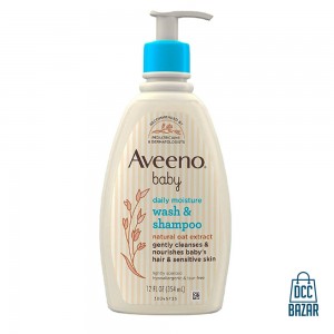 Aveeno Baby Daily Moisture Wash And Shampoo- 354ml