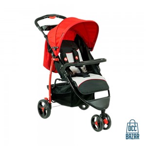 Baby Cradle Stroller (Red)