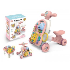  4in1 Baby Multifunction walker-Blue/Pink