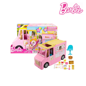 Barbie HPL71 Sunshine Sips Lemonade Truck: Playset with Doll Accessories for Refreshing Fun!