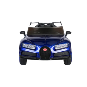 Blue Kids Ride-On Car for Ages 3-8 with LED Lights and Music