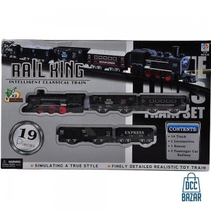 Classic Train With Track Set (19 Pcs)