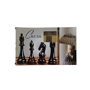 Classic Chess and Checkers Set: Wooden Board Game for Strategic Fun