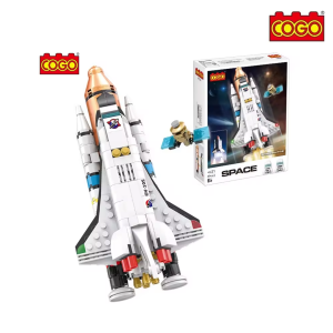 COGO 404 Piece ABS Space Construction Set - DIY Satellite Building Blocks for Kids