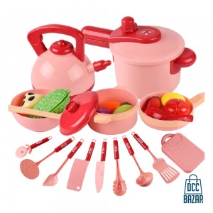 Children Mini Kitchen Toy Cookware Pot Pan Kids Pretend Cook Play Toy Simulation Kitchenware Utensils Toys Set Girls Kids Gift