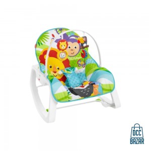 Fisher-Price Deluxe Infant-to-Toddler Rocker, Animal Kingdom