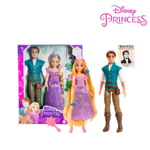 Disney Princess Rapunzel & Flynn Rider Adventure Set: Recreate Tangled Fun with Dolls & Accessories (HLW39)