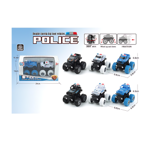 Double Inertia Police Car with 360-Degree Spin