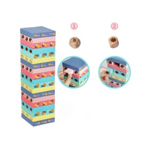 Eco-Friendly Wooden Tumbling Tower: Classic Stacking Game for All Ages