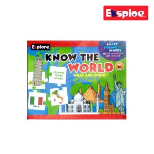 EKSPLOE 13088: Learn the World Puzzle - Self-Correcting Pieces for Fun & Safe Geography Learning