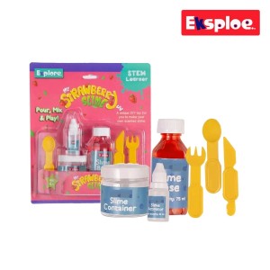 EKSPLOE 13028: My Strawberry Slime Lab - Fun DIY Slime Kit for Kids (STEM Learning & Safe Play)