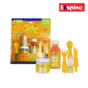 EKSPLOE 13029: My Orange Explosion Slime Lab - Fun DIY Citrus Slime Kit for STEM Learning (Safe Play)