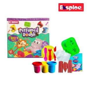 KSPLOE 13048 PD Mini Fruit Party: Scented Playdough & Cutters for Imaginative Play (Ages 3-5)
