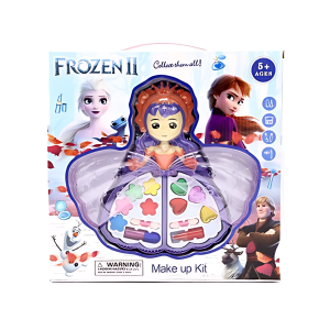 Elsa Frozen Queen Doll Makeup Set - Safe, Washable Cosmetics for Kids