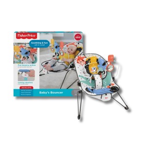 Fisher-Price GDP59 Baby's Bouncer: Soothe & Play for Infant Development