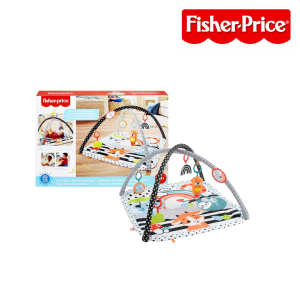  Fisher-Price HBP41 3-in-1 Music, Glow & Grow Gym: Entertain & Develop Baby with Lights, Music & Toys