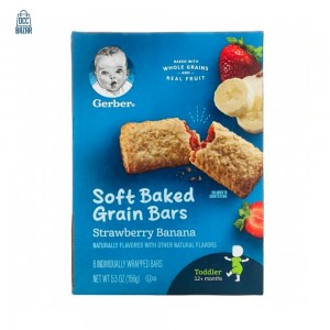 Gerber Soft Baked Grain Bars" Strawberry Banana 156G