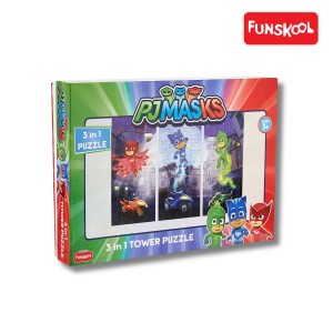 Funskool PJ Masks Tower Puzzle: Build Teamwork & Heroics One Piece at a Time!