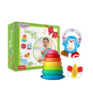 Funskool Giggles Baby Gift Set: Fun & Development for Teething & Playful Exploration (Ages 3+ Months)