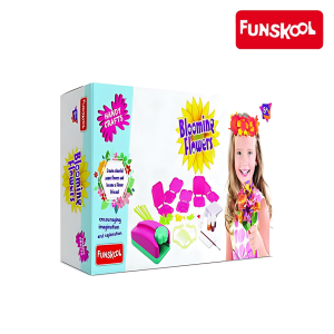 Funskool Blooming Flowers Art & Craft Kit: DIY Flower Tiara, Comb & Flowers (Ages 6+)
