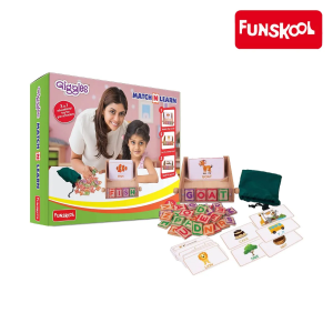Funskool Giggles Match n Learn: Wooden Matching Game for Learning & Fun (Ages 3+)