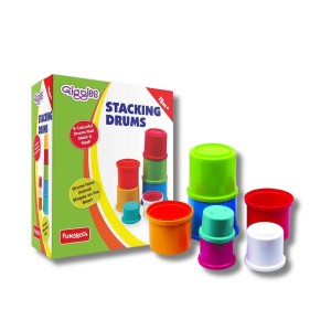 Funskool Giggles Stacking Drums: 8 Piece Colorful Set for Learning & Play