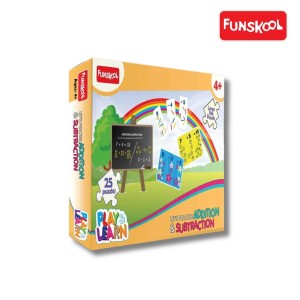 Funskool Play & Learn: Jumbo 25-Piece Addition & Subtraction Puzzle for Math Skills Development