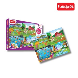 Funskool P&L Dino Pets Aquatic Birds 4-in-1 Puzzle: Multiple Adventures in One Box!