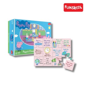 Funskool Peppa Pig Classroom Double the Fun: 2-in-1 Puzzle for Preschool Learning
