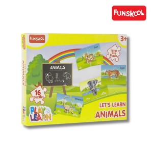 Funskool Play & Learn Animals Puzzle: Explore the Animal Kingdom Piece by Piece!