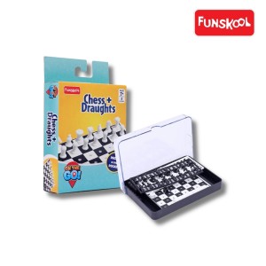 Funskool Travel Chess & Draughts: The 2-in-1 Strategic Challenge for On-the-Go Fun!