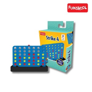 Funskool Travel Strike 4: The Compact Classic Connect-Four Game for On-the-Go Fun!